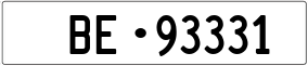 Truck License Plate